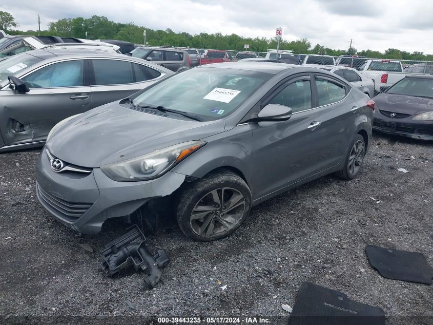 2014 Hyundai Elantra Limited VIN: 5NPDH4AEXEH464919 Lot: 39443235