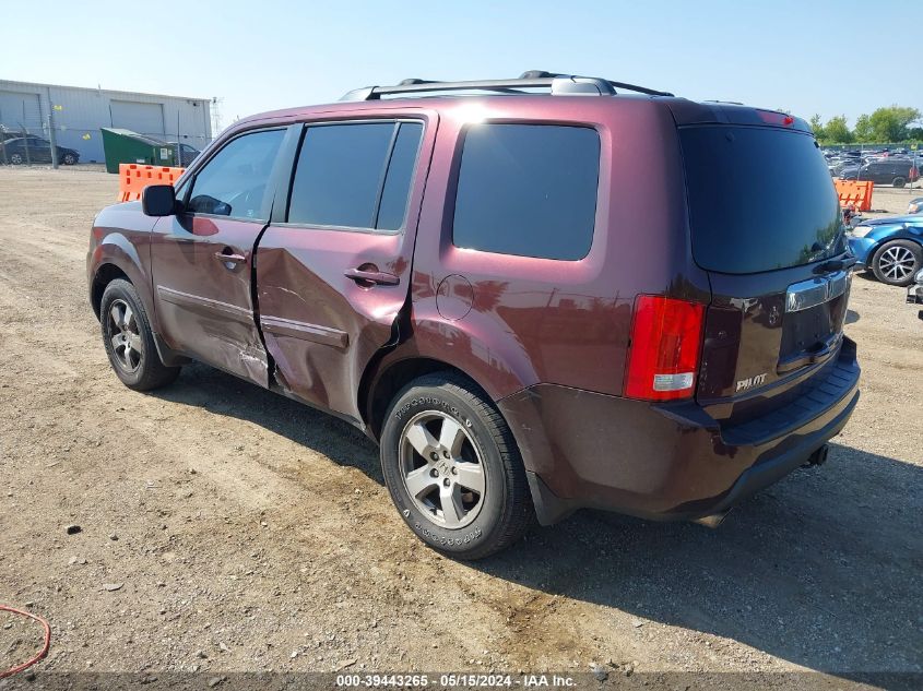 2011 Honda Pilot Ex-L VIN: 5FNYF4H62BB081038 Lot: 39443265