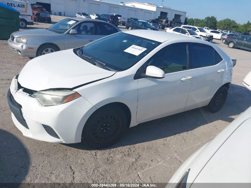 2014 Toyota Corolla Le VIN: 5YFBURHE7EP053132 Lot: 39443269