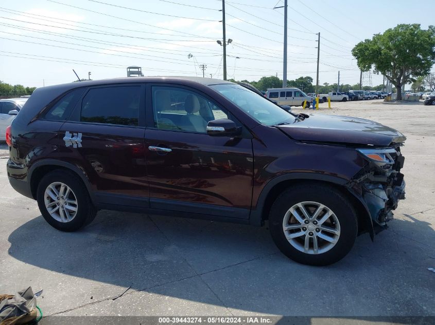 2014 Kia Sorento Lx VIN: 5XYKT3A63EG428568 Lot: 39443274