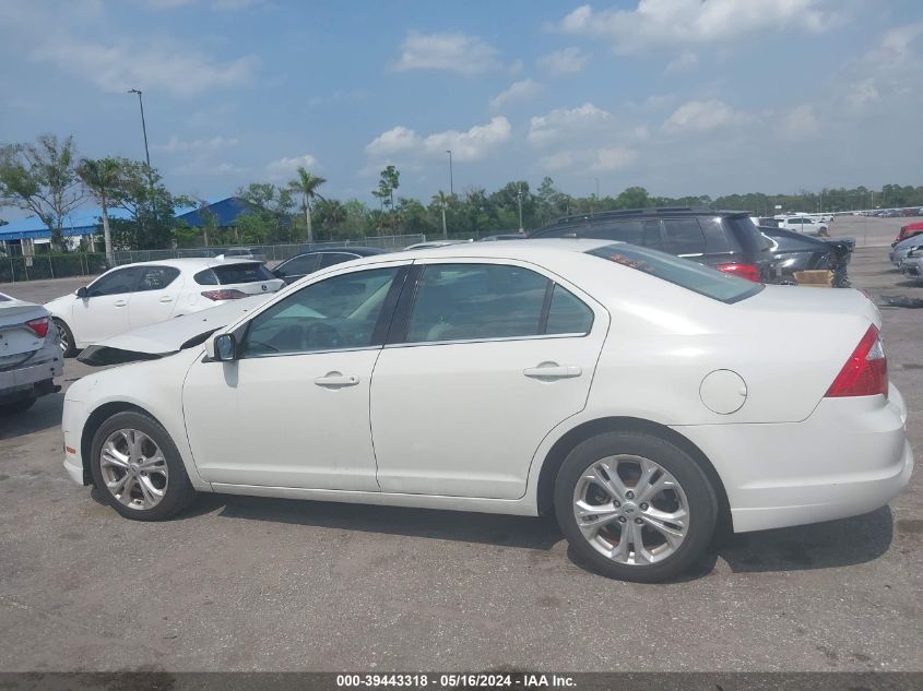 2012 Ford Fusion Se VIN: 3FAHP0HA6CR372724 Lot: 39443318