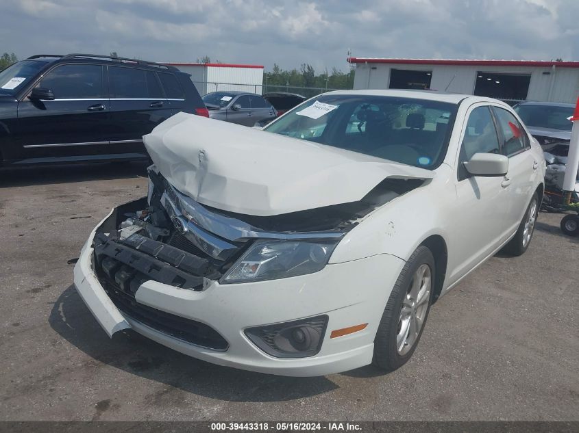 2012 Ford Fusion Se VIN: 3FAHP0HA6CR372724 Lot: 39443318