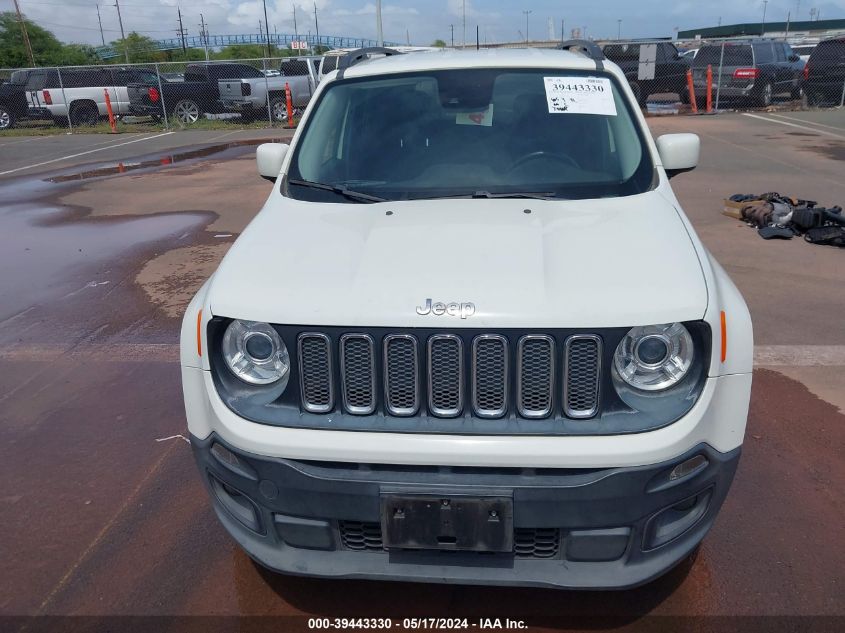 2017 Jeep Renegade Latitude Fwd VIN: ZACCJABB8HPF76598 Lot: 39443330