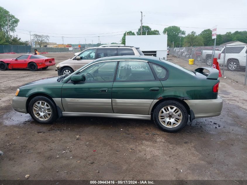 2002 Subaru Outback H6-3.0/H6-3.0 Vdc VIN: 4S3BE896227206091 Lot: 39443416