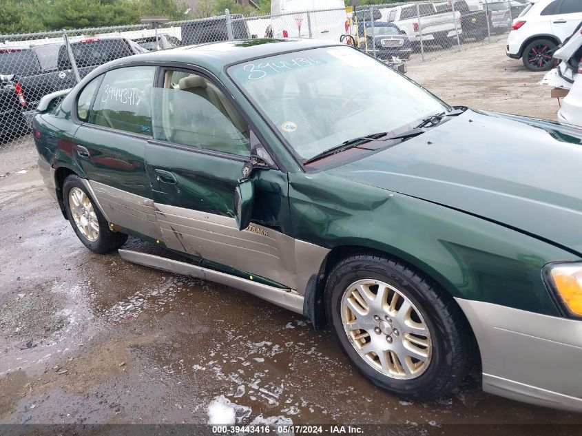 2002 Subaru Outback H6-3.0/H6-3.0 Vdc VIN: 4S3BE896227206091 Lot: 39443416