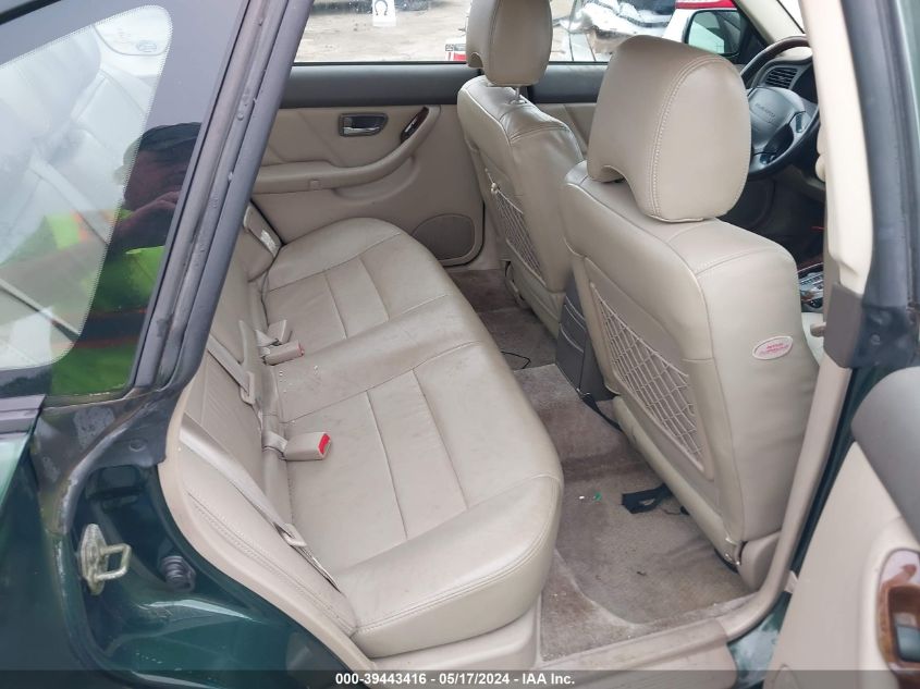 2002 Subaru Outback H6-3.0/H6-3.0 Vdc VIN: 4S3BE896227206091 Lot: 39443416