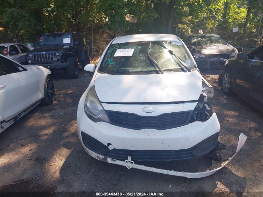 2013 Kia Rio Lx VIN: KNADM4A30D6256175 Lot: 39443418