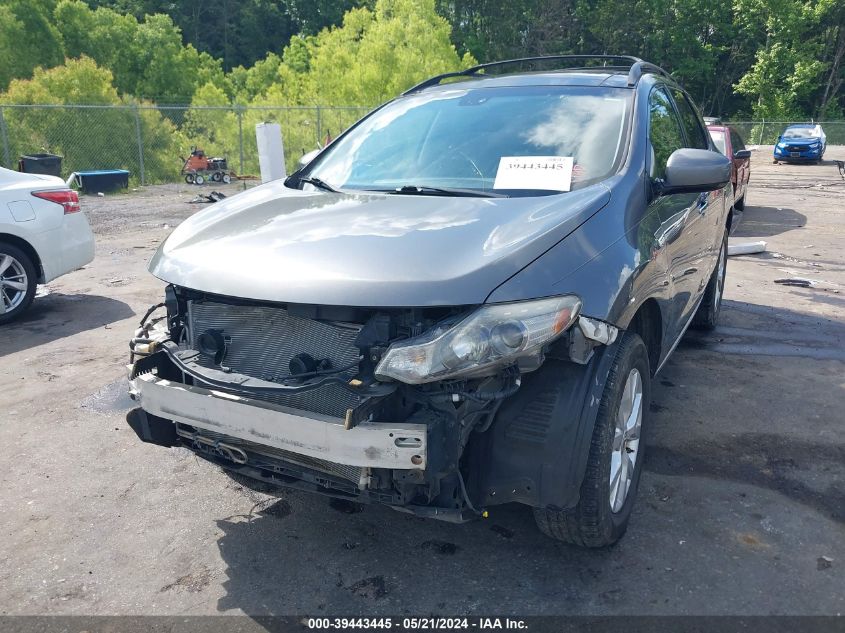 2014 Nissan Murano Sl VIN: JN8AZ1MU2EW401541 Lot: 39443445