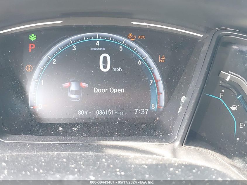 2019 Honda Civic Lx VIN: 2HGFC2F6XKH559564 Lot: 39443487