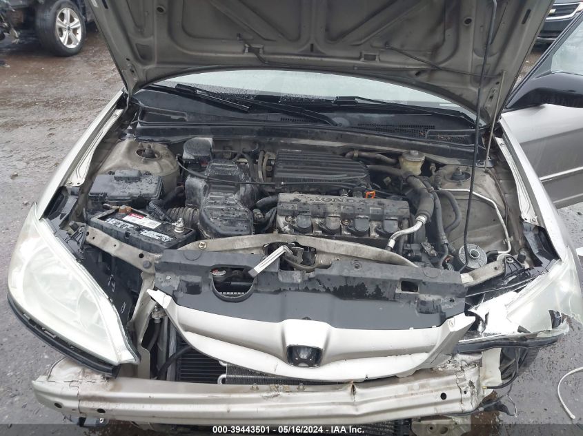 2004 Honda Civic Lx VIN: 2HGES16554H517077 Lot: 39443501