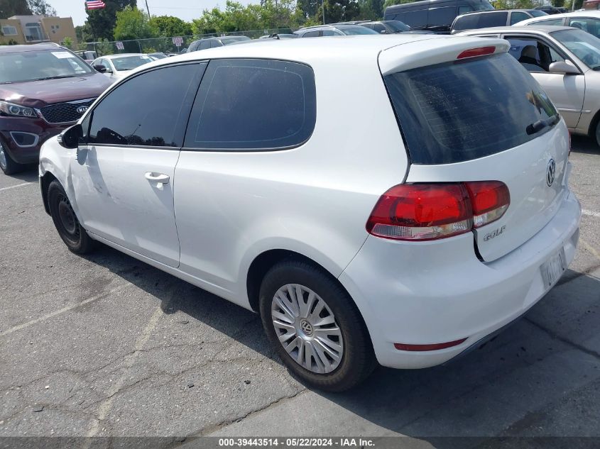 2013 Volkswagen Golf 2.5L 2-Door VIN: WVWBB7AJ9DW092392 Lot: 39443514