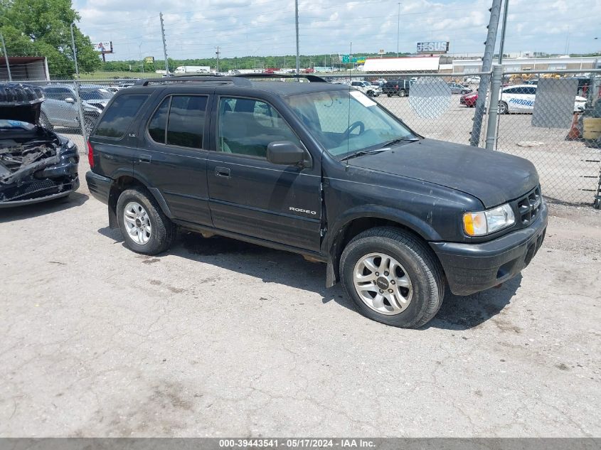 2002 Isuzu Rodeo Ls 3.2L V6/Lse 3.2L V6/S 3.2L V6 VIN: 4S2CK58W424322007 Lot: 39443541