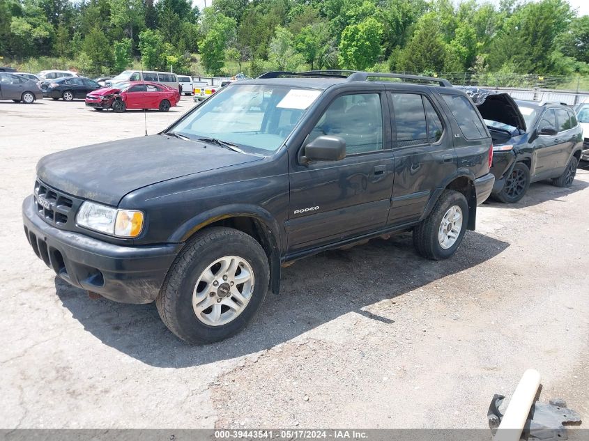 2002 Isuzu Rodeo Ls 3.2L V6/Lse 3.2L V6/S 3.2L V6 VIN: 4S2CK58W424322007 Lot: 39443541