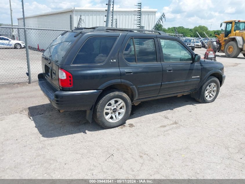 2002 Isuzu Rodeo Ls 3.2L V6/Lse 3.2L V6/S 3.2L V6 VIN: 4S2CK58W424322007 Lot: 39443541