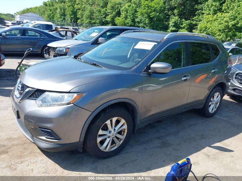 2016 Nissan Rogue Sv VIN: JN8AT2MV8GW132612 Lot: 39443566