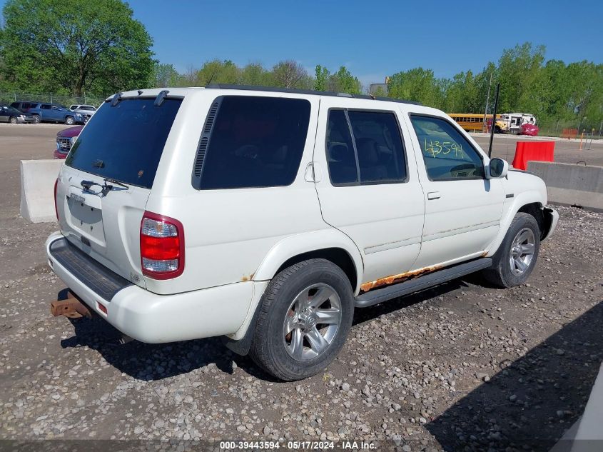 2004 Nissan Pathfinder Le/Se VIN: JN8DR09Y84W921843 Lot: 39443594