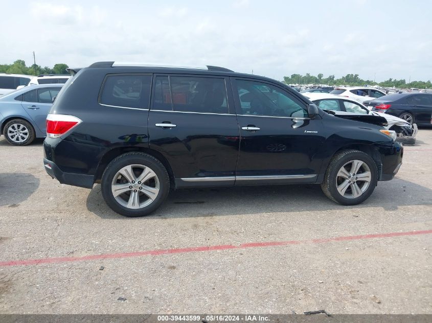 2013 Toyota Highlander Limited V6 VIN: 5TDYK3EH9DS134778 Lot: 39443599