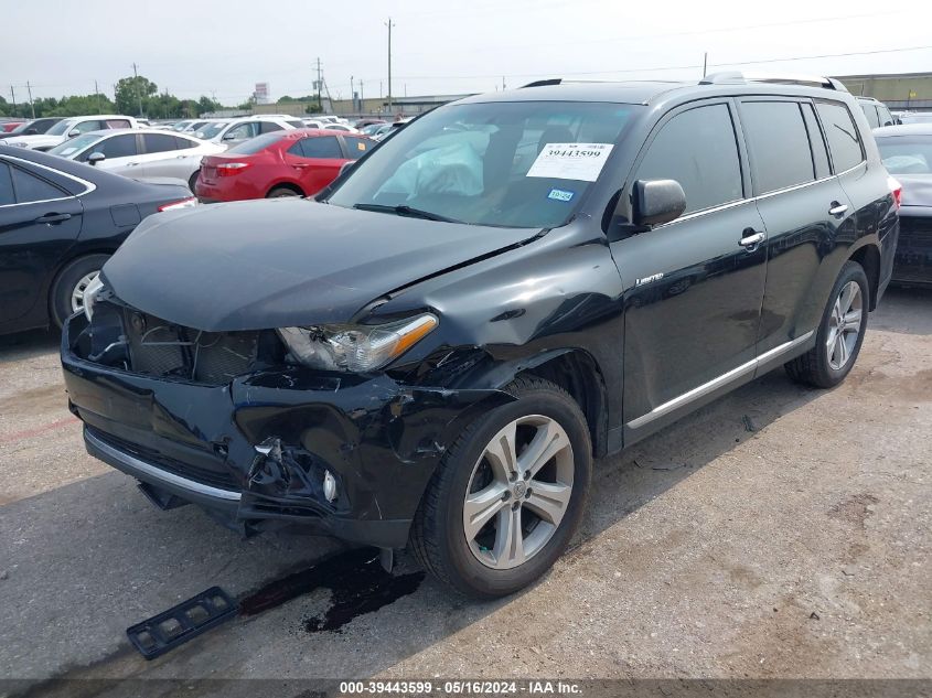 2013 TOYOTA HIGHLANDER LIMITED - 5TDYK3EH9DS134778