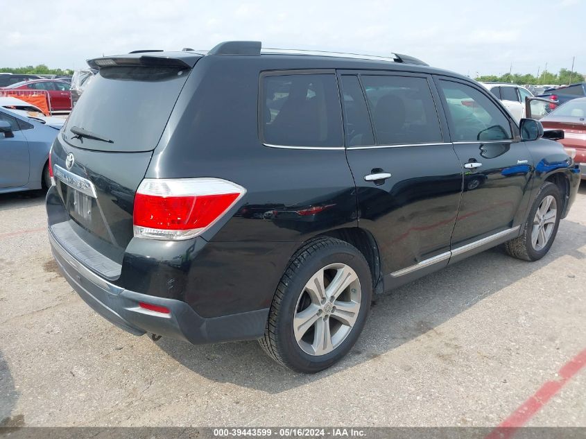 2013 TOYOTA HIGHLANDER LIMITED - 5TDYK3EH9DS134778