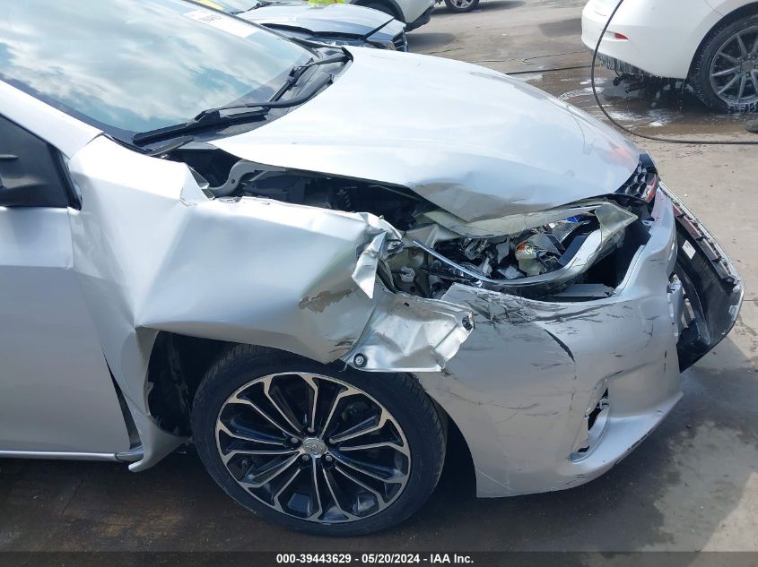 2016 Toyota Corolla S Plus VIN: 5YFBURHEXGP395340 Lot: 39443629