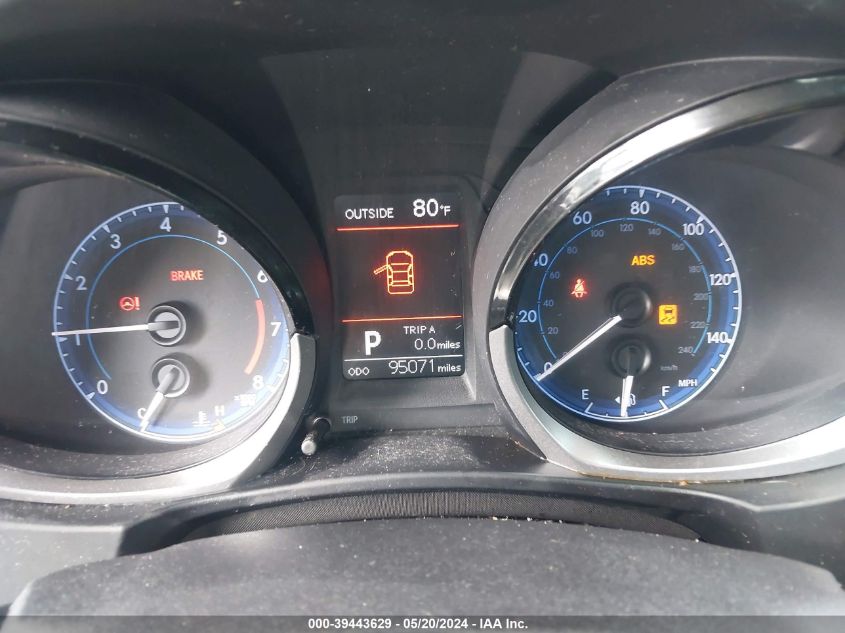 2016 Toyota Corolla S Plus VIN: 5YFBURHEXGP395340 Lot: 39443629