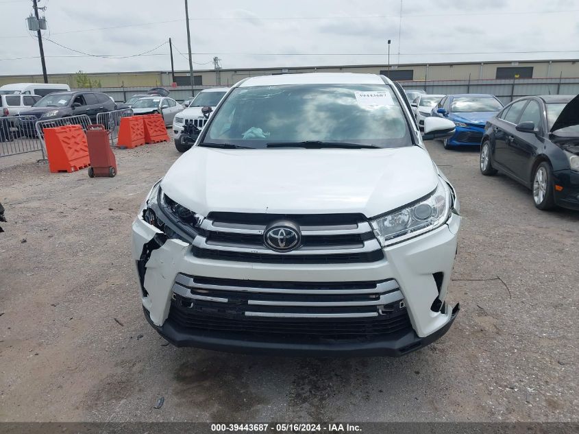 2019 Toyota Highlander Le VIN: 5TDZARFH7KS055048 Lot: 39443687