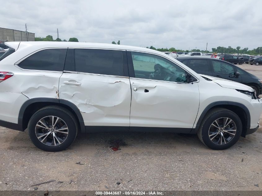 2019 Toyota Highlander Le VIN: 5TDZARFH7KS055048 Lot: 39443687