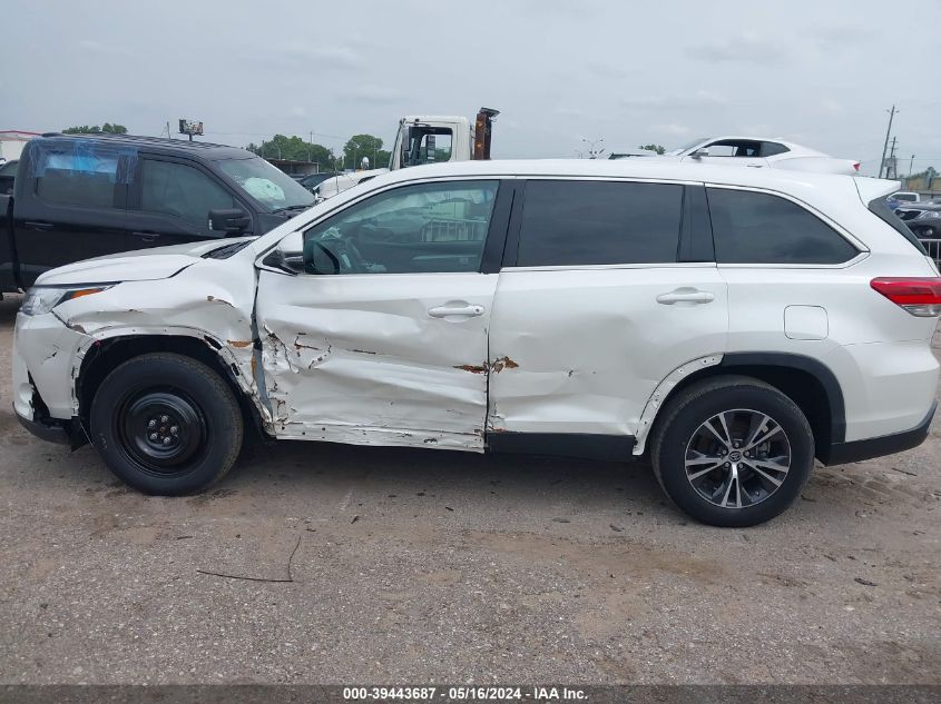 2019 Toyota Highlander Le VIN: 5TDZARFH7KS055048 Lot: 39443687