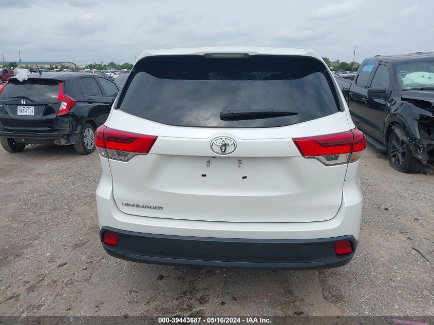 2019 Toyota Highlander Le VIN: 5TDZARFH7KS055048 Lot: 39443687