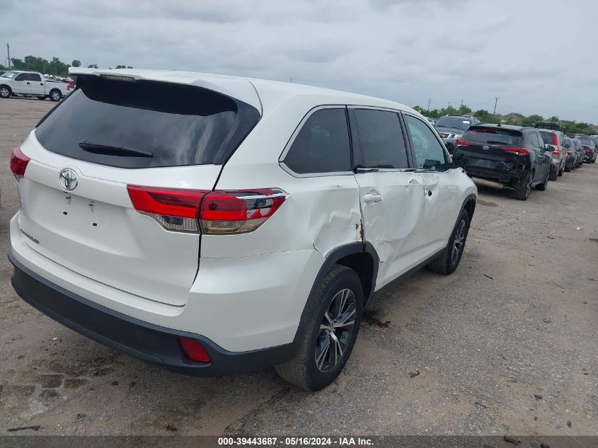 2019 Toyota Highlander Le VIN: 5TDZARFH7KS055048 Lot: 39443687