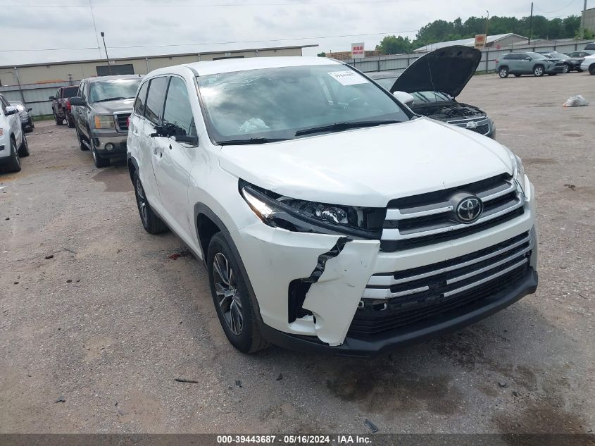 2019 Toyota Highlander Le VIN: 5TDZARFH7KS055048 Lot: 39443687