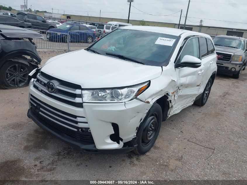 2019 Toyota Highlander Le VIN: 5TDZARFH7KS055048 Lot: 39443687