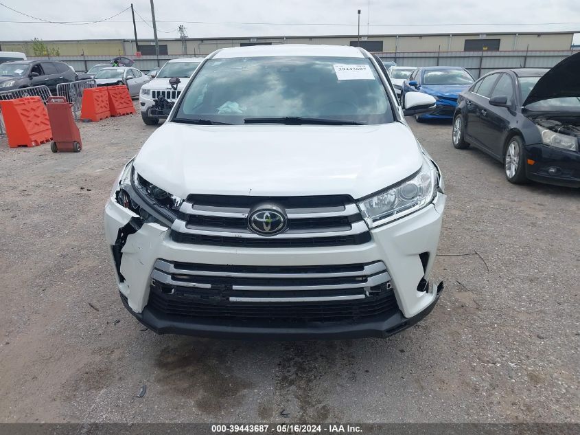 2019 Toyota Highlander Le VIN: 5TDZARFH7KS055048 Lot: 39443687