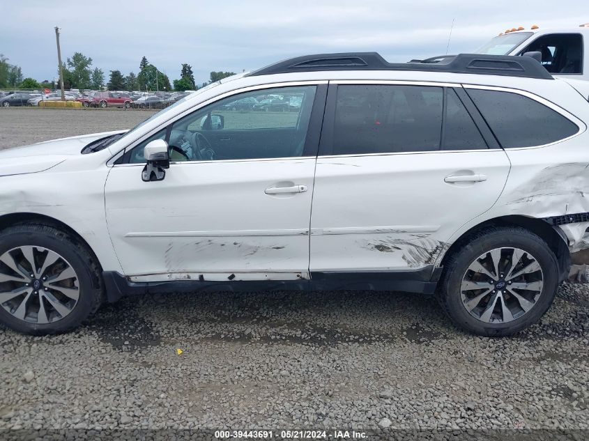 2016 Subaru Outback 2.5I Limited VIN: 4S4BSALC8G3263601 Lot: 39443691