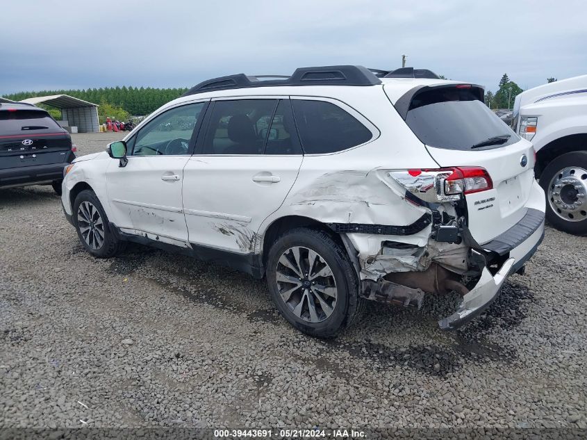 2016 Subaru Outback 2.5I Limited VIN: 4S4BSALC8G3263601 Lot: 39443691