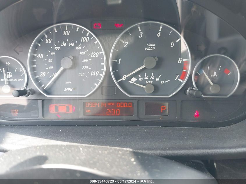 2002 BMW 330Ci VIN: WBABS53402JU94692 Lot: 39443729