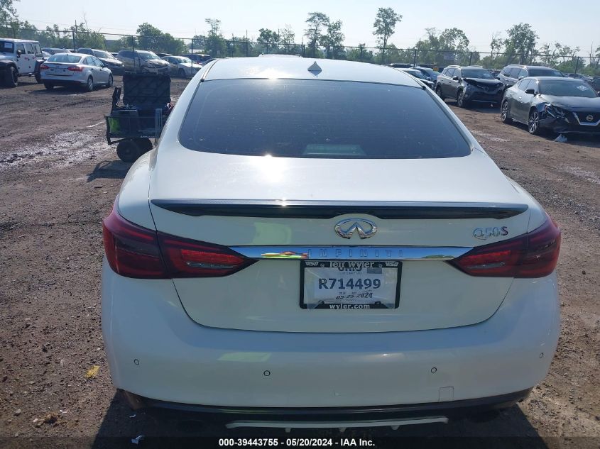 2018 Infiniti Q50 3.0T Red Sport 400 VIN: JN1FV7ARXJM700140 Lot: 39443755