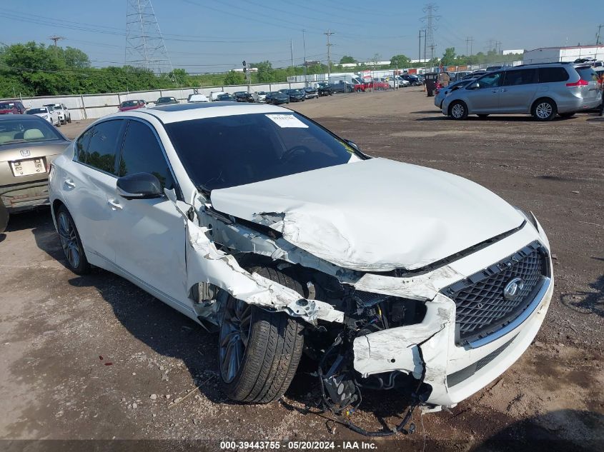2018 Infiniti Q50 3.0T Red Sport 400 VIN: JN1FV7ARXJM700140 Lot: 39443755