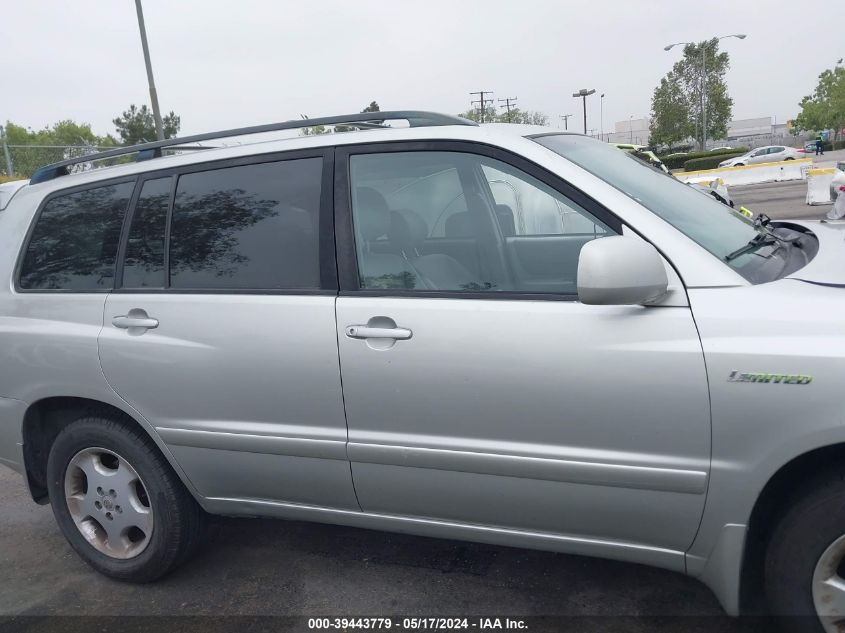 2004 Toyota Highlander Limited V6 VIN: JTEDP21AX40031161 Lot: 39443779