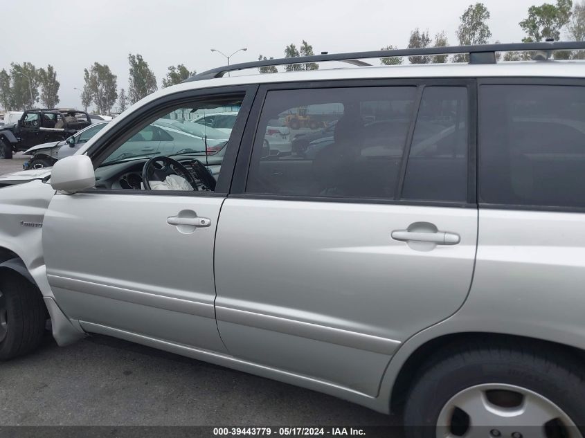 2004 Toyota Highlander Limited V6 VIN: JTEDP21AX40031161 Lot: 39443779