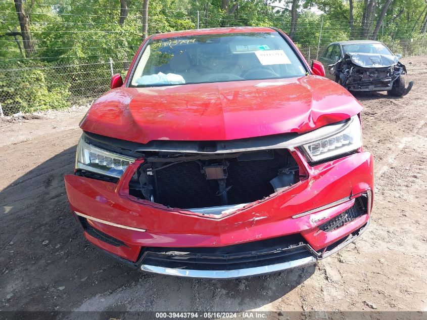 2019 Acura Mdx Standard VIN: 5J8YD4H30KL036450 Lot: 39443794