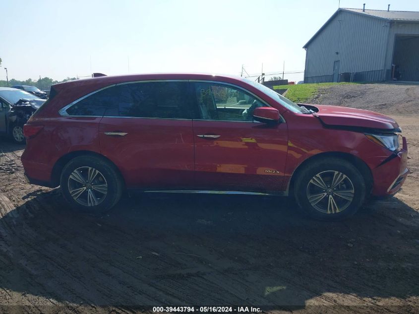 2019 Acura Mdx Standard VIN: 5J8YD4H30KL036450 Lot: 39443794