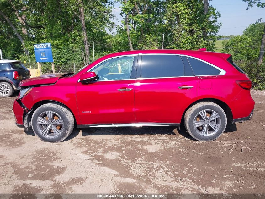 2019 Acura Mdx Standard VIN: 5J8YD4H30KL036450 Lot: 39443794