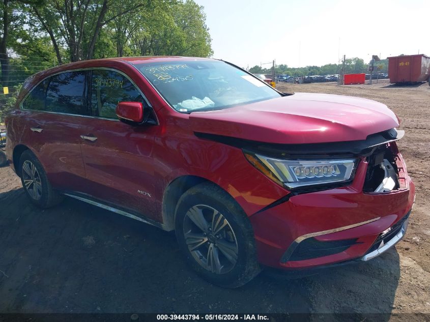 2019 Acura Mdx Standard VIN: 5J8YD4H30KL036450 Lot: 39443794