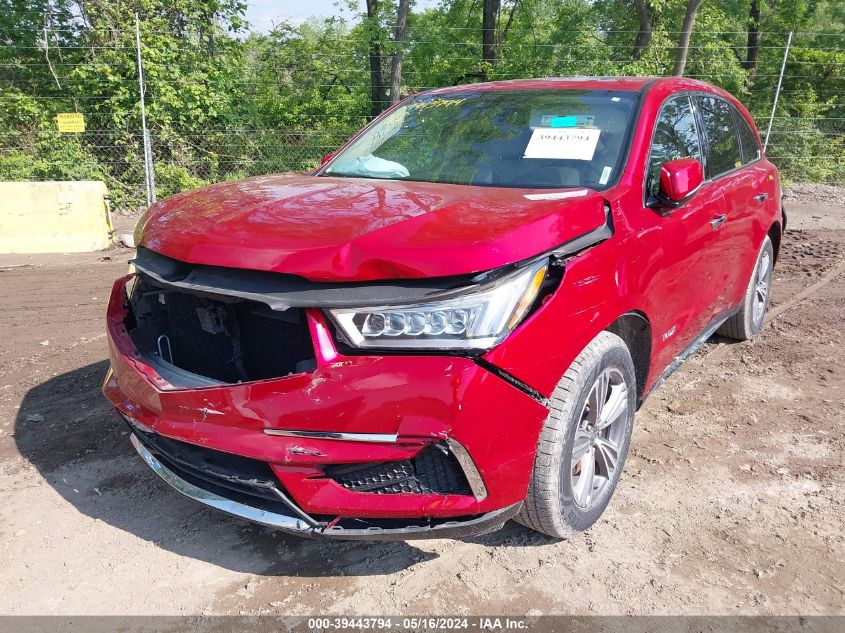 2019 Acura Mdx Standard VIN: 5J8YD4H30KL036450 Lot: 39443794