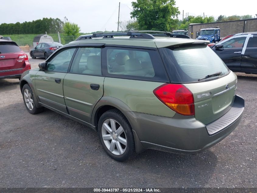 2007 Subaru Outback 2.5I VIN: 4S4BP61C477306423 Lot: 39443797