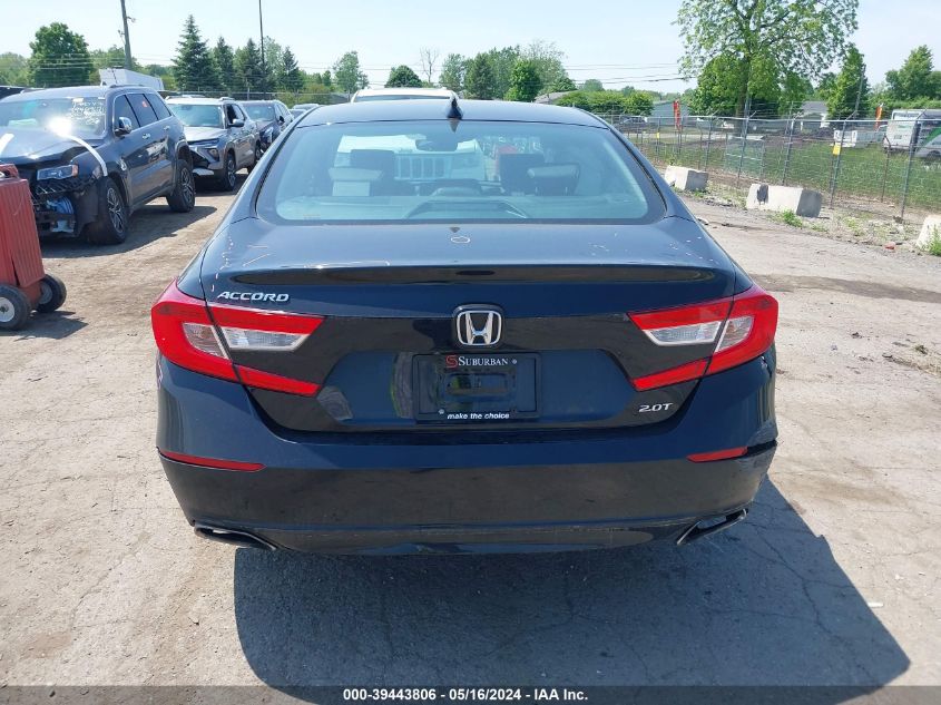 2018 Honda Accord Ex-L 2.0T VIN: 1HGCV2F60JA037696 Lot: 39443806