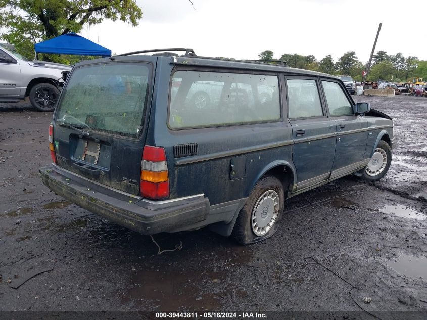 1992 Volvo 240 VIN: YV1AW8206N1916384 Lot: 39443811