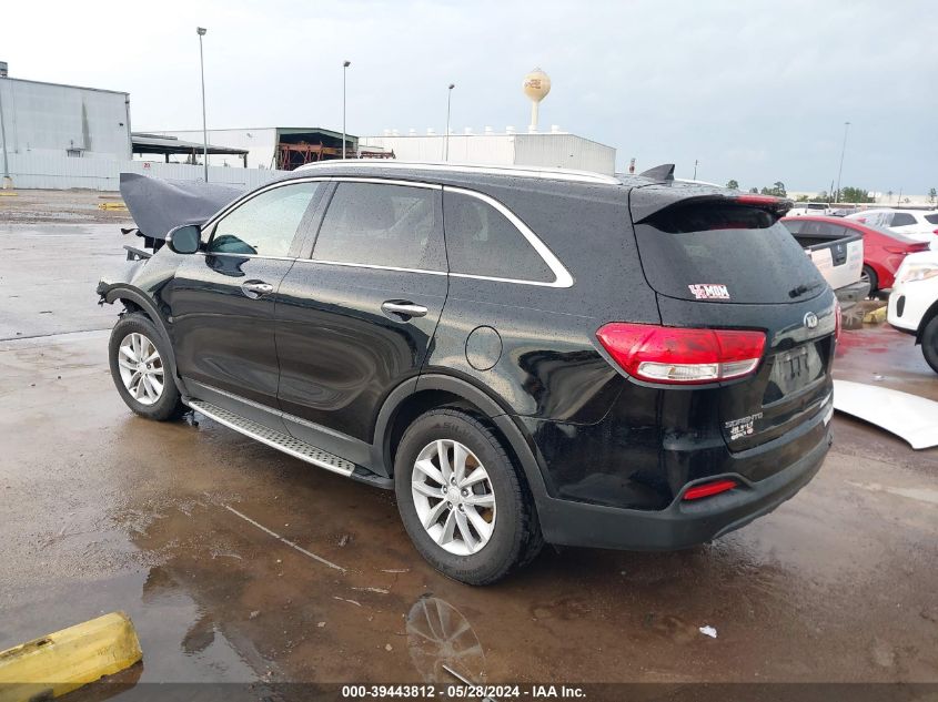 2017 Kia Sorento 2.4L Lx VIN: 5XYPG4A36HG279891 Lot: 39443812