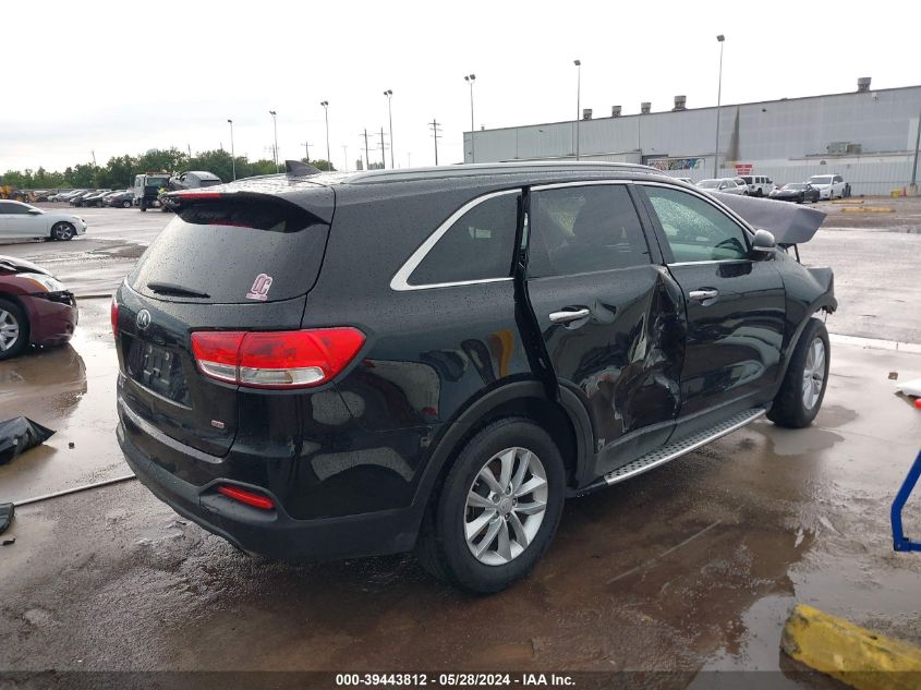 2017 Kia Sorento 2.4L Lx VIN: 5XYPG4A36HG279891 Lot: 39443812